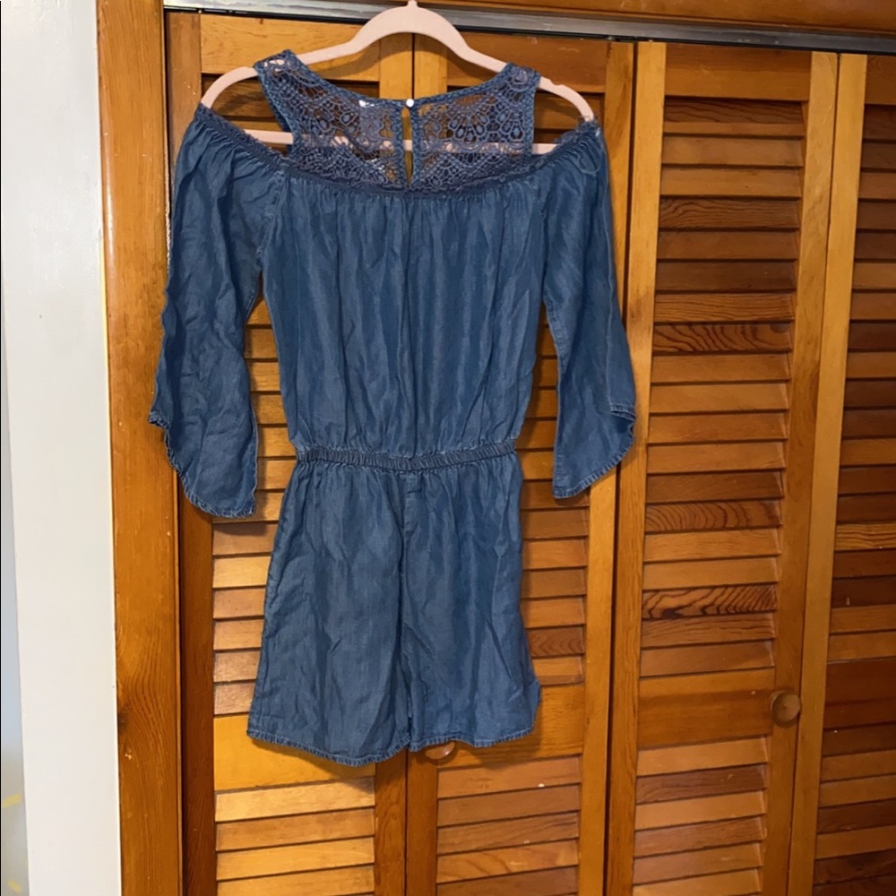 Justice Chambray romper